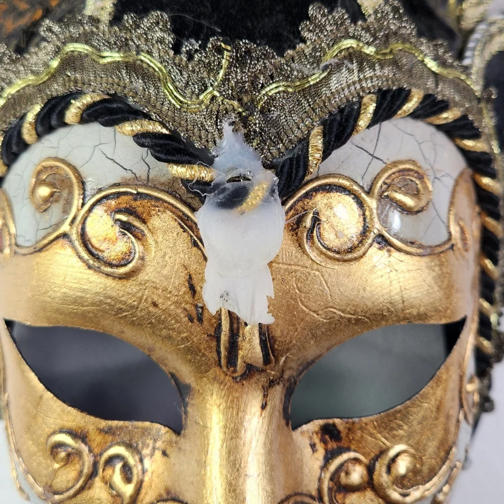 Genuine Italian Jester-style Venetian Mask